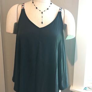 Loose fitting crop tank